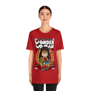 Heroine Power Tee: Cartoon-Style Wonder Woman Inspired