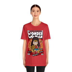 Heroine Power Tee: Cartoon-Style Wonder Woman Inspired